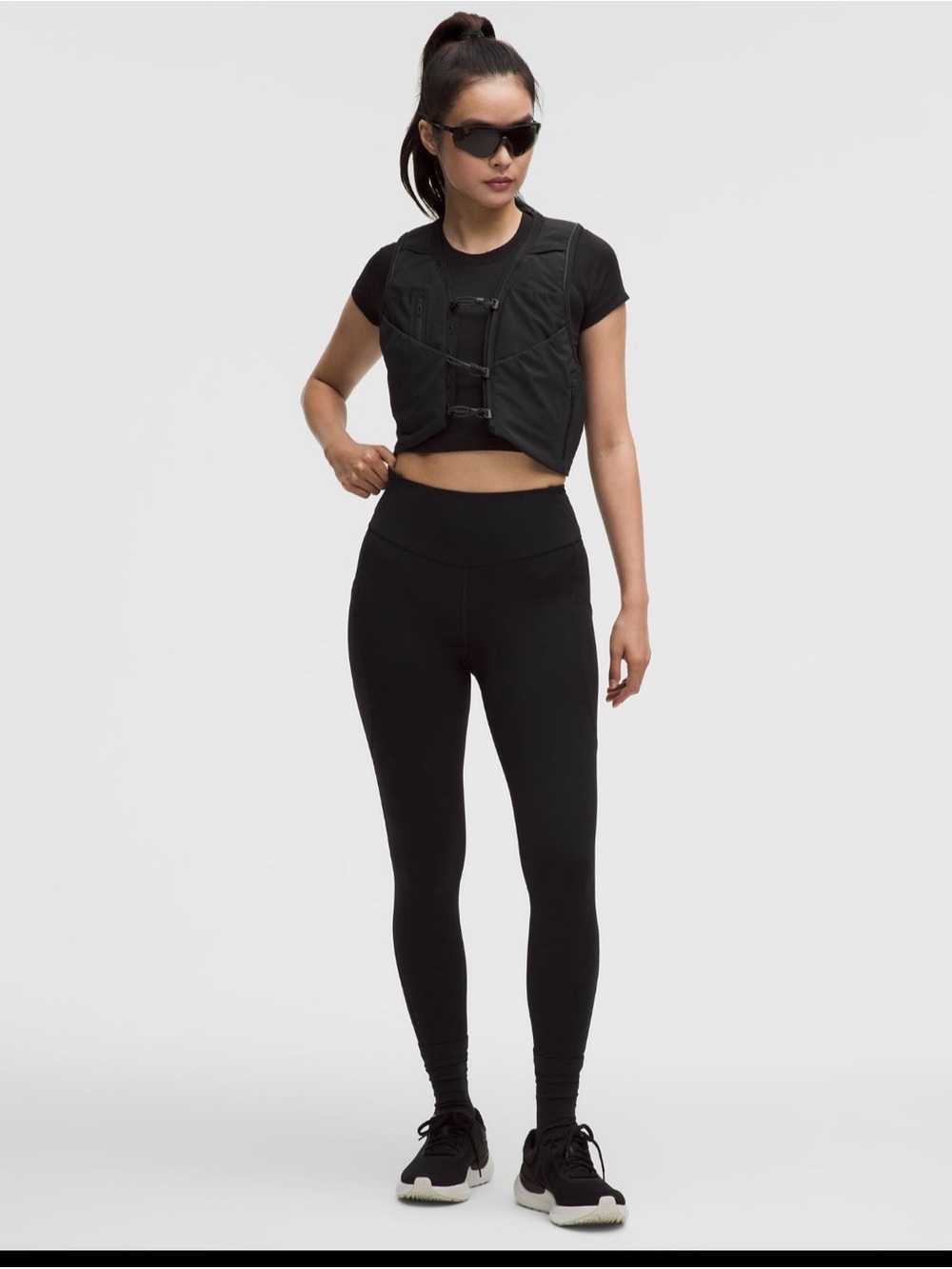 Black High-Waist Performance Leggings - Women's Active Pant